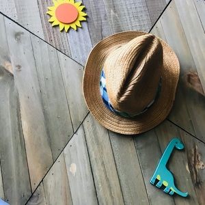 0-3M Plaid Straw Gymboree Hat